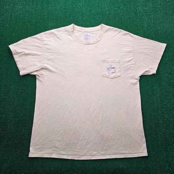 Guy Harvey Tshirt Mens XL Yellow Short Sleeve Coastal Conservation Association - Picture 3 of 10